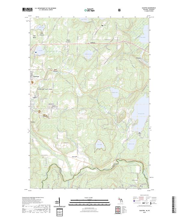 US Topo 7.5-minute map for Gaastra MIWI