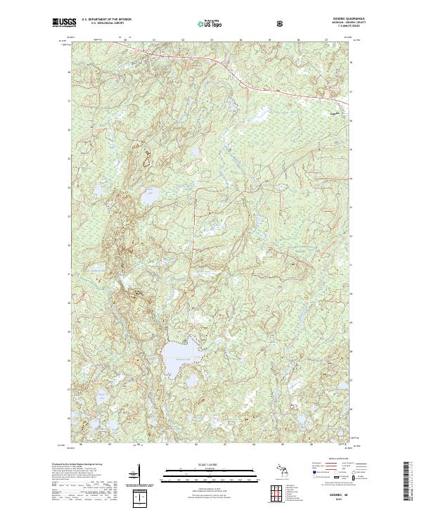 US Topo 7.5-minute map for Gogebic MI