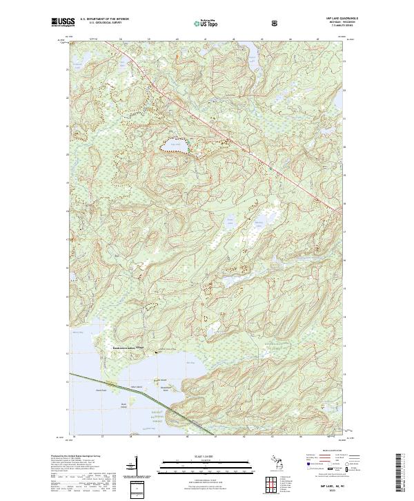 US Topo 7.5-minute map for Imp Lake MIWI