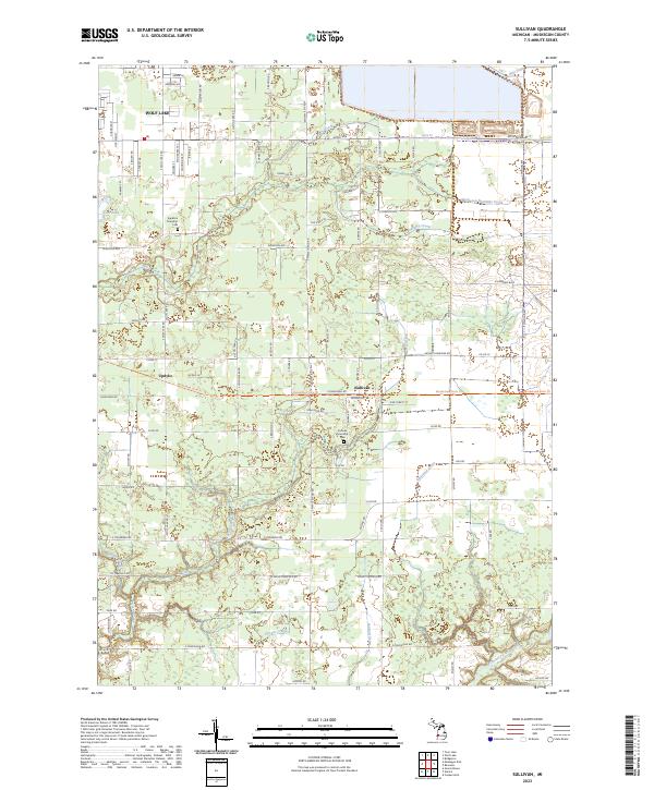 US Topo 7.5-minute map for Sullivan MI