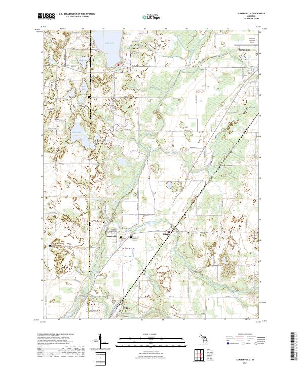 US Topo 7.5-minute map for Sumnerville MI