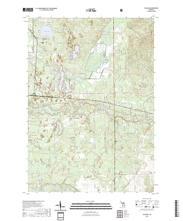 US Topo 7.5-minute map for Tallman MI