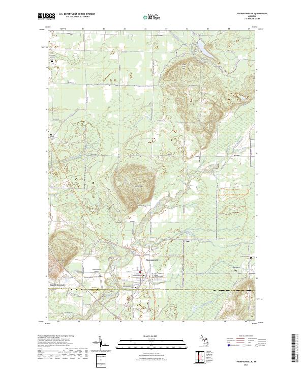 US Topo 7.5-minute map for Thompsonville MI