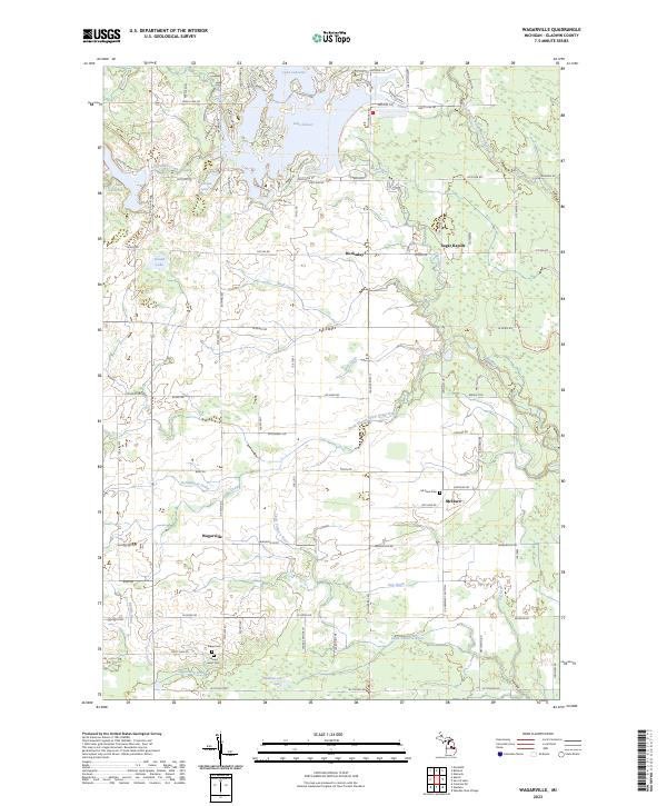 US Topo 7.5-minute map for Wagarville MI