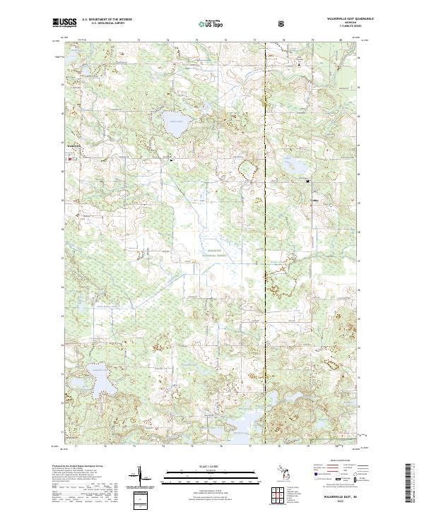 US Topo 7.5-minute map for Walkerville East MI