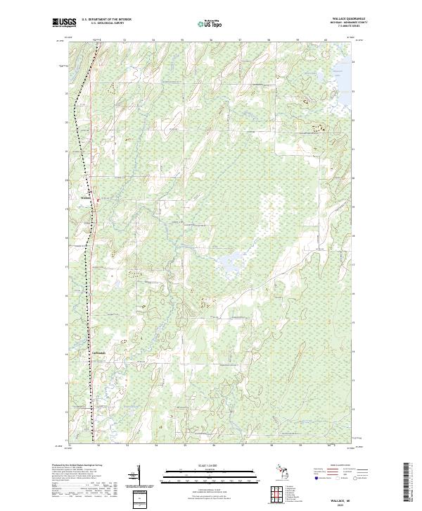 US Topo 7.5-minute map for Wallace MI