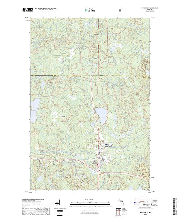 US Topo 7.5-minute map for Watersmeet MI