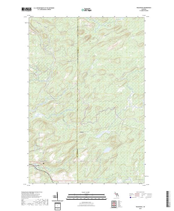 US Topo 7.5-minute map for Waucedah MI