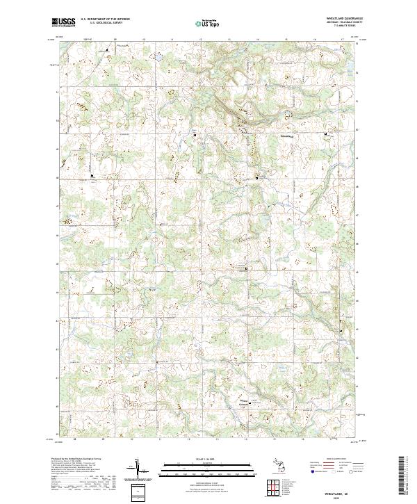 US Topo 7.5-minute map for Wheatland MI