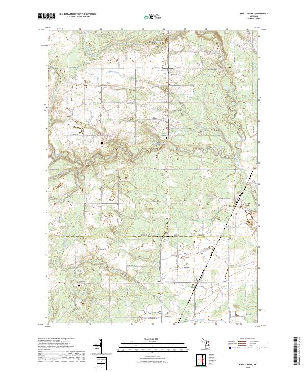 US Topo 7.5-minute map for Whittemore MI