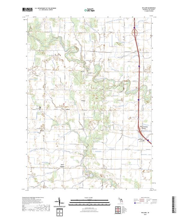 US Topo 7.5-minute map for Willard MI