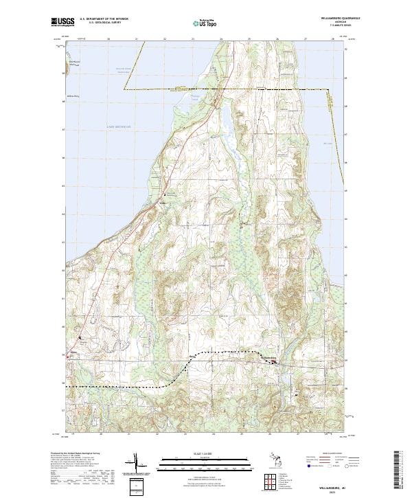 US Topo 7.5-minute map for Williamsburg MI