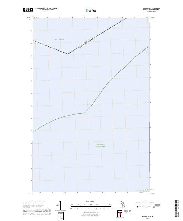 US Topo 7.5-minute map for Windigo OE W MI