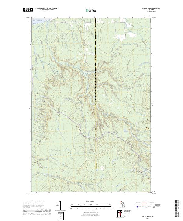 US Topo 7.5-minute map for Winona North MI