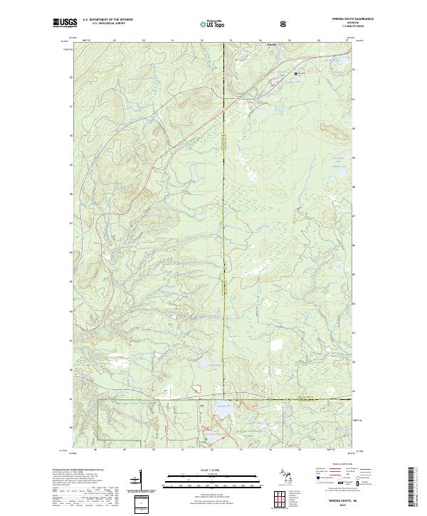 US Topo 7.5-minute map for Winona South MI