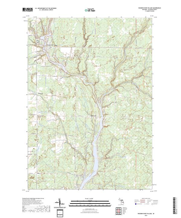 US Topo 7.5-minute map for Wooden Shoe Village MI