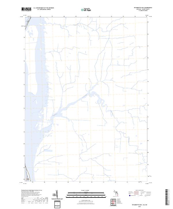 US Topo 7.5-minute map for Wyandotte OE E MION