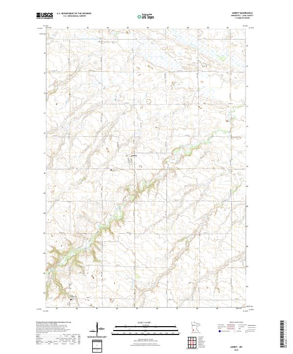 US Topo 7.5-minute map for Amiret MN