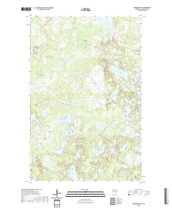 US Topo 7.5-minute map for Anderson Lake MN