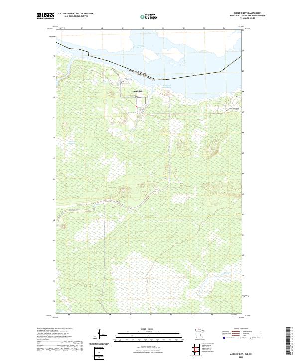 US Topo 7.5-minute map for Angle Inlet MNON