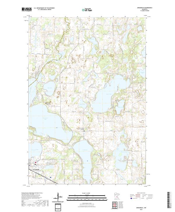 US Topo 7.5-minute map for Annandale MN