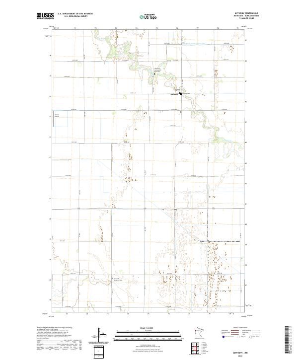 US Topo 7.5-minute map for Anthony MN