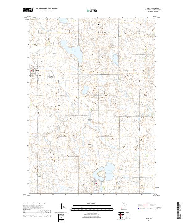 US Topo 7.5-minute map for Arco MN