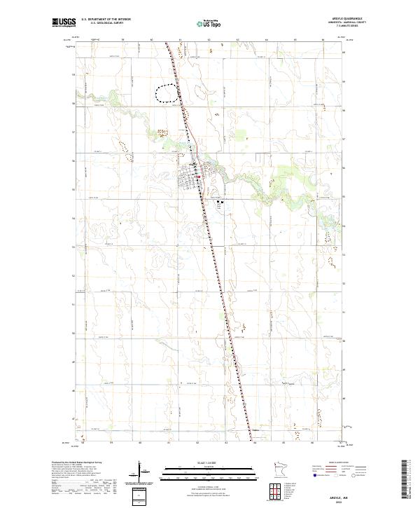 US Topo 7.5-minute map for Argyle MN