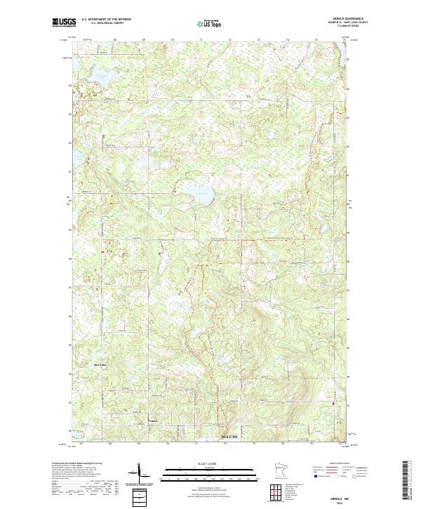 US Topo 7.5-minute map for Arnold MN