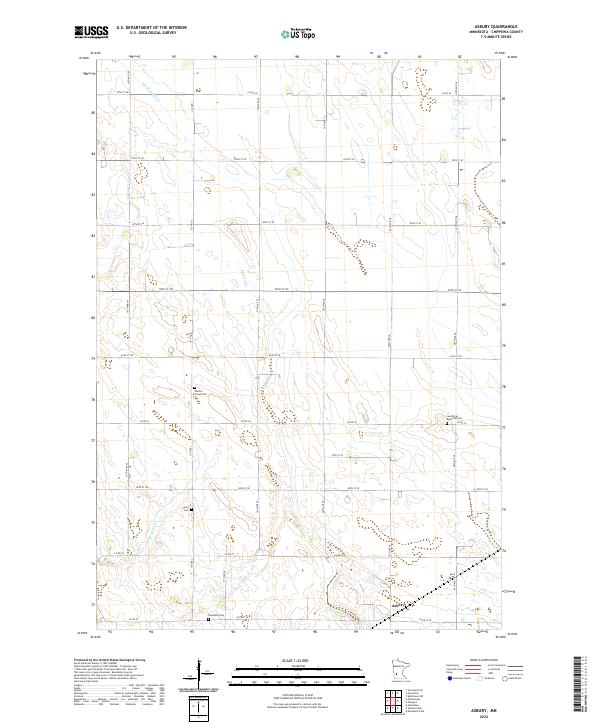 US Topo 7.5-minute map for Asbury MN