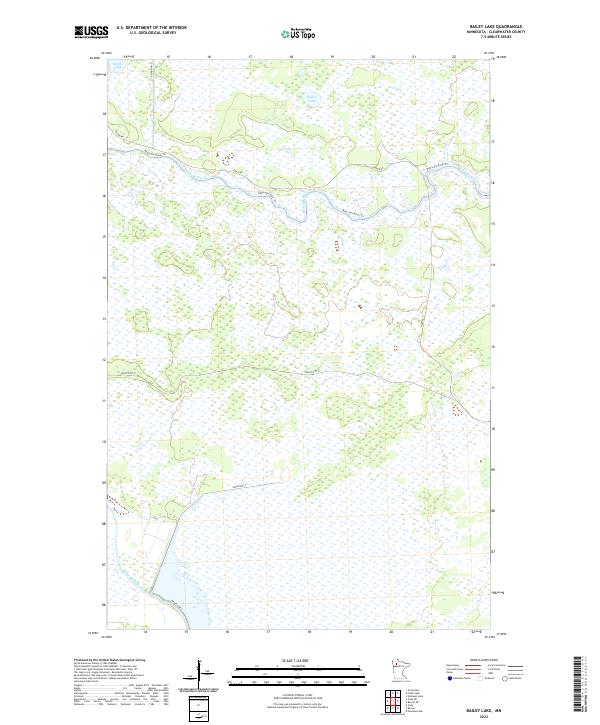 US Topo 7.5-minute map for Bailey Lake MN