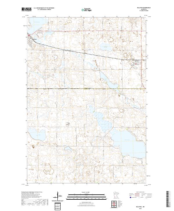 US Topo 7.5-minute map for Balaton MN