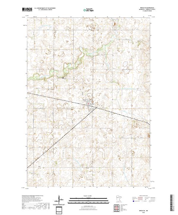 US Topo 7.5-minute map for Bricelyn MN