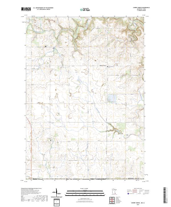 US Topo 7.5-minute map for Cherry Grove MNIA