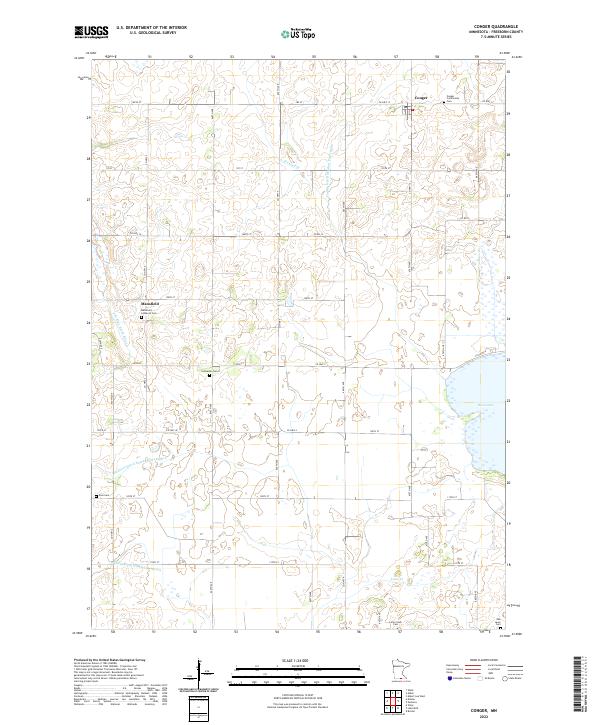 US Topo 7.5-minute map for Conger MN