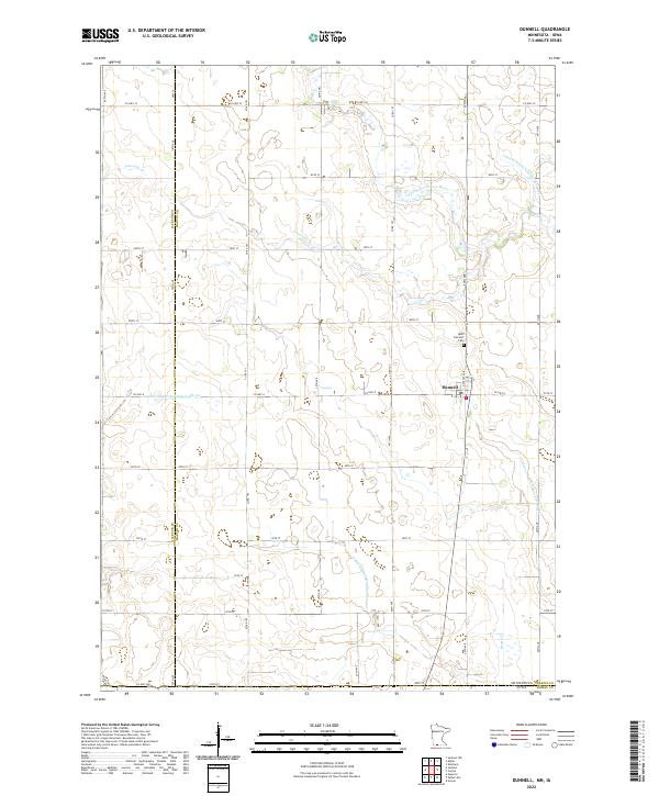 US Topo 7.5-minute map for Dunnell MNIA