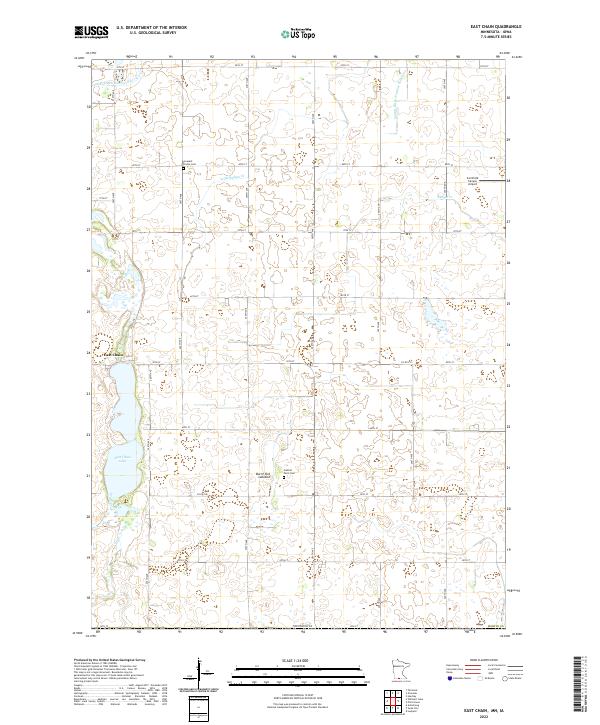 US Topo 7.5-minute map for East Chain MNIA