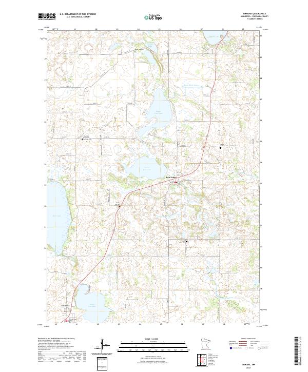 US Topo 7.5-minute map for Emmons MN