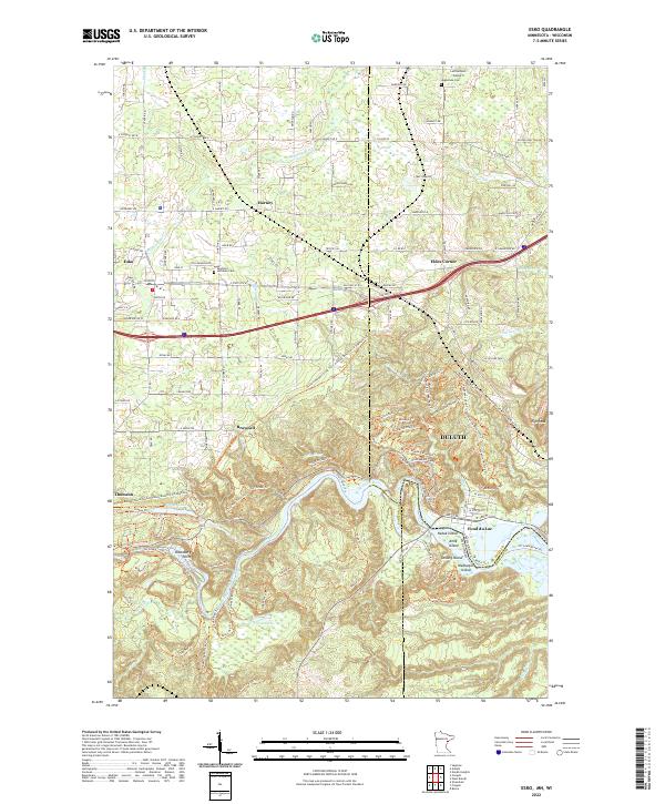 US Topo 7.5-minute map for Esko MNWI