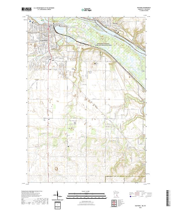 US Topo 7.5-minute map for Hastings MNWI