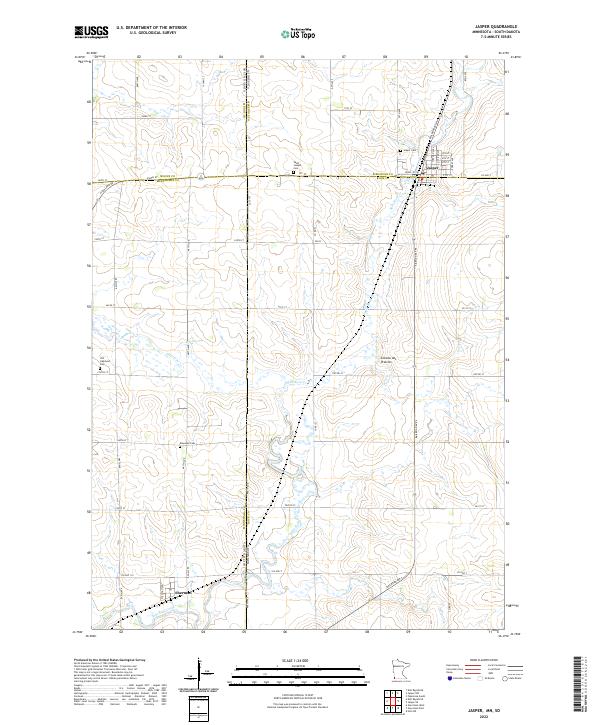 US Topo 7.5-minute map for Jasper MNSD