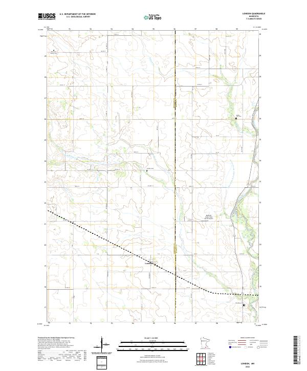 US Topo 7.5-minute map for London MN