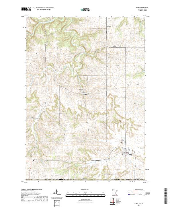 US Topo 7.5-minute map for Mabel MNIA