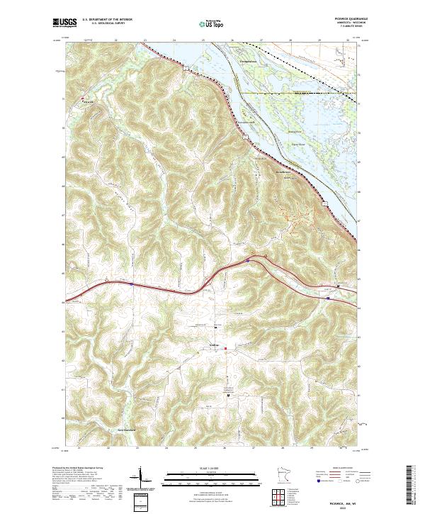 US Topo 7.5-minute map for Pickwick MNWI