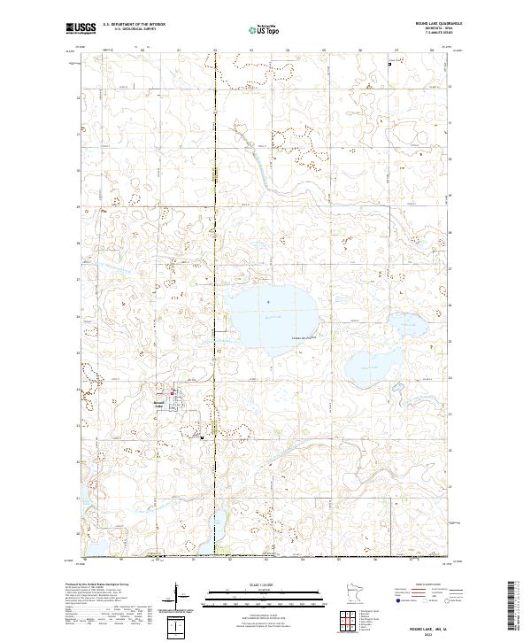 US Topo 7.5-minute map for Round Lake MNIA