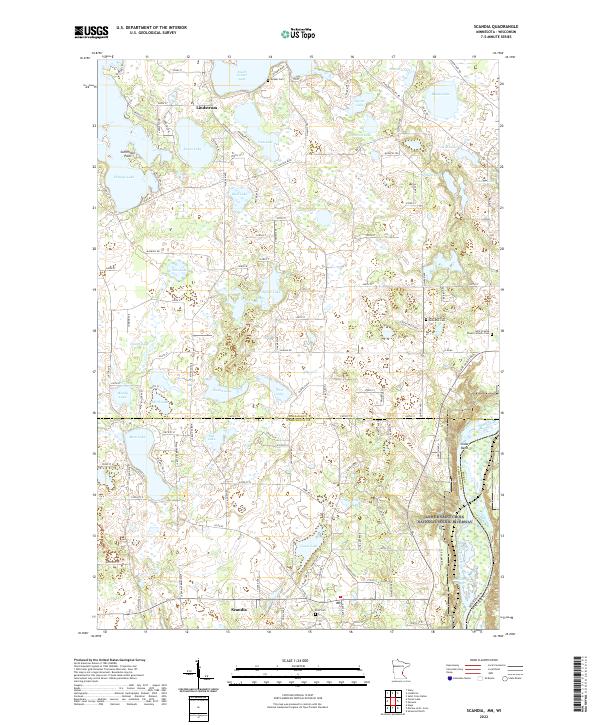 US Topo 7.5-minute map for Scandia MNWI