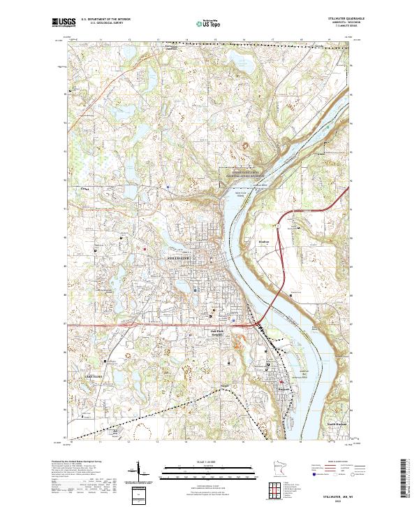 US Topo 7.5-minute map for Stillwater MNWI