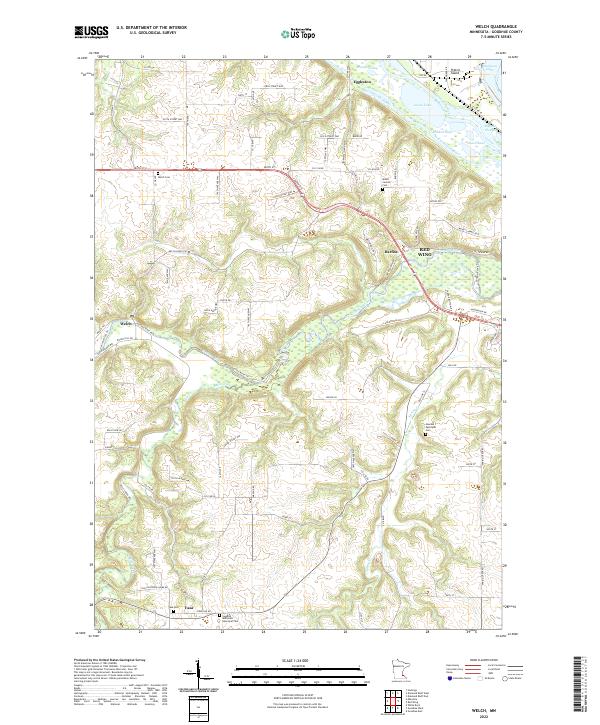 US Topo 7.5-minute map for Welch MN