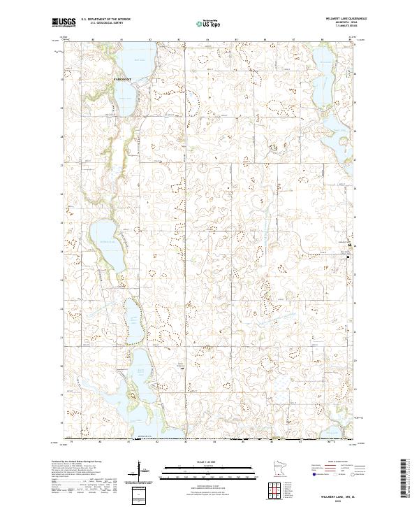 US Topo 7.5-minute map for Willmert Lake MNIA