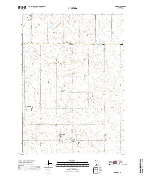 US Topo 7.5-minute map for Wilmont MN